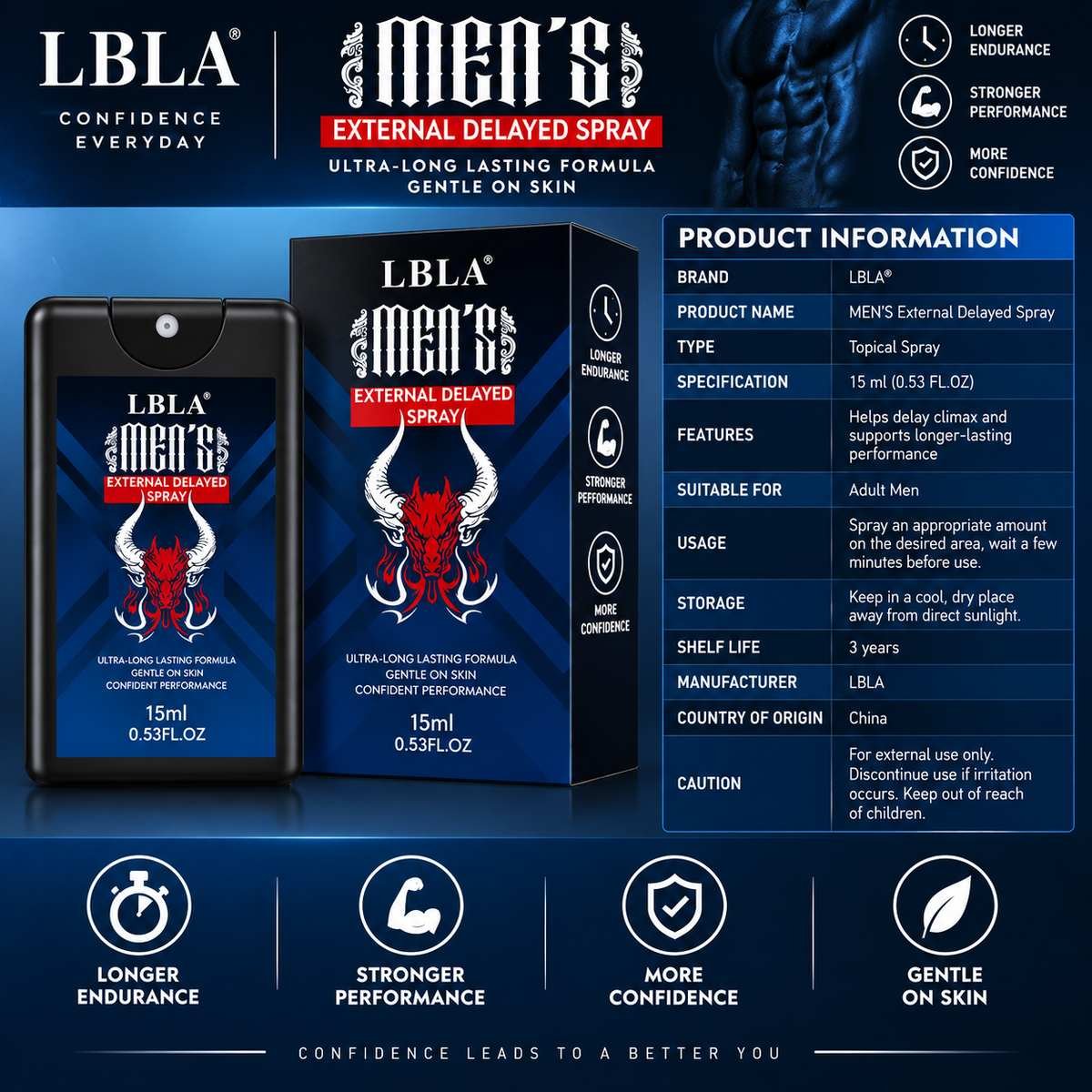 LBLA Menโs External Delayed Spray - Image 3