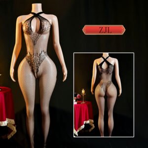 Sexy Crisscross Halter Crotchless Lingerie